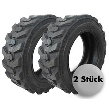 2x Radladerreifen, BKT 27X8.50-15 8PR, Reifen für Radlader, 10 km/h