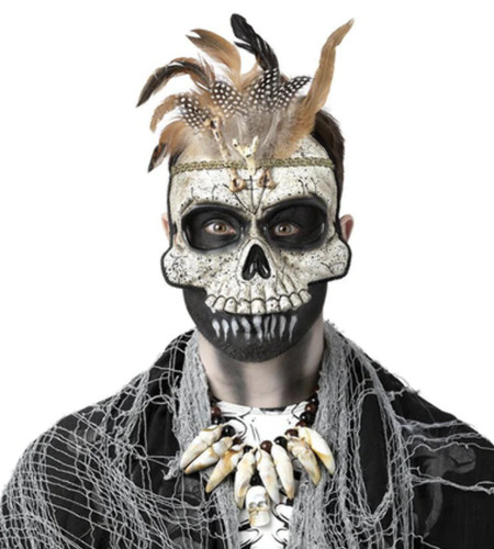 Voodoo totenkopf maske - voodoo,