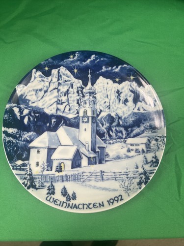 Weihnachtsteller echt kobalt - echt,