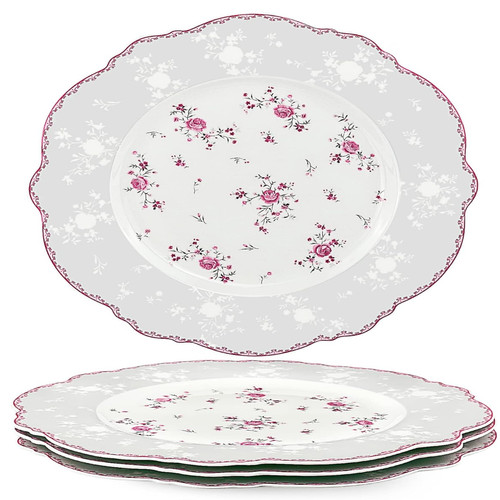Porzellan speiseteller 4er set - porzellan,