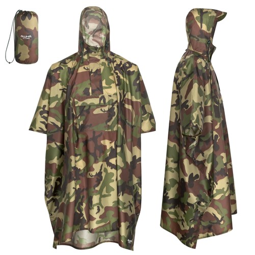 Regenponcho camouflage unisex - regenponcho, camouflage/unisex