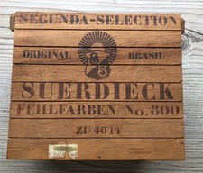 Alte Zigarrenkiste Segunda-Selection Suerdieck Fehlfarben No. 800 Brasil