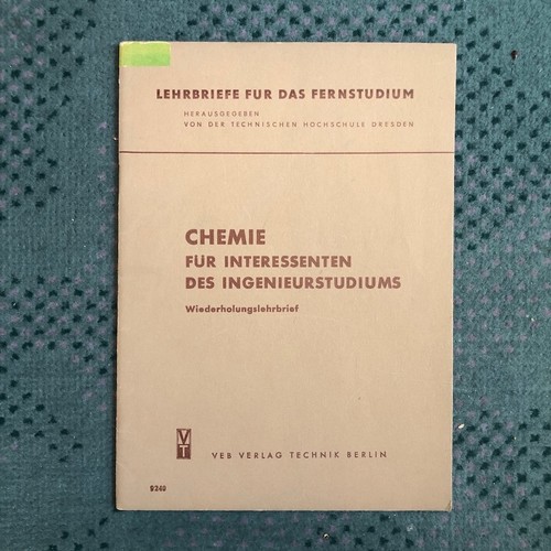 Lehrbriefe fernstudium chemie - lehrbriefe,