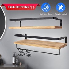 Holz Badablage Wandregal mit