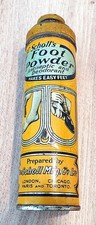Alte Blechdose Dr. Scholl's Foot Powder im Jugendstil um 1900 selten RAR
