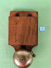 Alte elektrische Klingel antik Hausglocke Türklingel Holzgehäuse