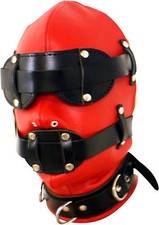 BDSM Bondage Leder Kopfmaske