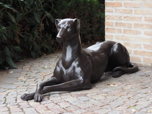 Bronzefigur dobermann - bronzefigur,