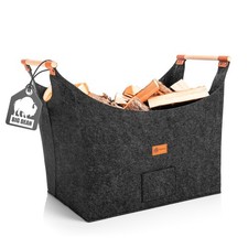 Kaminholzkorb Holzkorb für Kaminholz belastbar bis 15kg aus robustem Filz 