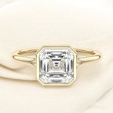 Asscher diamant verlobungsring - asscher,