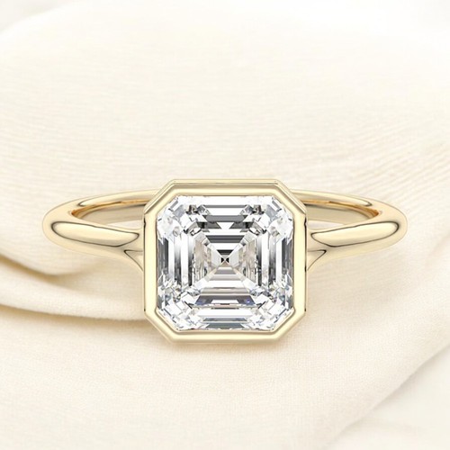 Asscher diamant verlobungsring - asscher,
