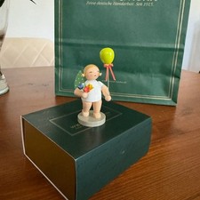 Wendt & Kühn Engel mit Luftballon grün NEU OVP Sonderedition aus Sammlung selten