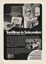 3w3638/ Alte Reklame von 1973 – NORIS NORIMAT – Tonfilm in Sekunden...