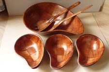 salatschüssel holz groß mit besteck