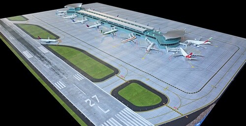 Gemini flughafen matten set - flughafen,