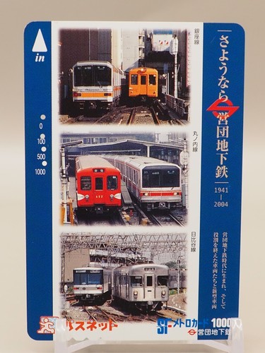 Tokyo metro passnet - passnet, zug