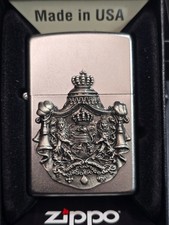 Zippo HESSEN Nostalgie Wappen, Emblem (Custom PIN Style) Lighter – CS