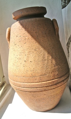 Große terracotta vase - terracotta,