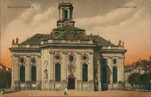 Ansichtskarte saarbrücken - ansichtskarte,