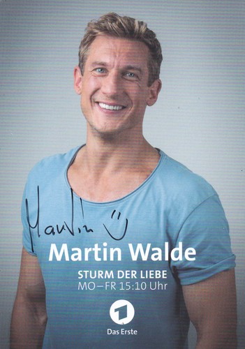 Autogrammkarte martin walde - autogrammkarte,