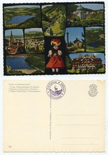 17572 - Grüße vom Südschwarzwald - Stempel: Hirschsprung, Höllental - alte AK
