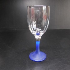 Glas Kristall Weiß Blau