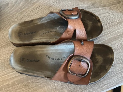 Damen slipper braun gern - slipper,