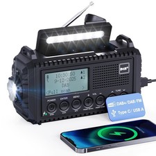 Solar Kurbelradio mit LED