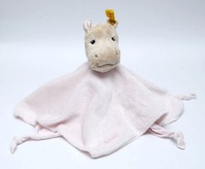 Steiff Nilpferd Hippo Mockyli rosa Kuscheltuch Schmusetuch