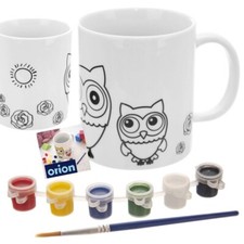 Tasse zum Bemalen Basteltasse