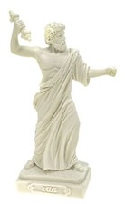 Alabaster dekofigur zeus - alabaster,