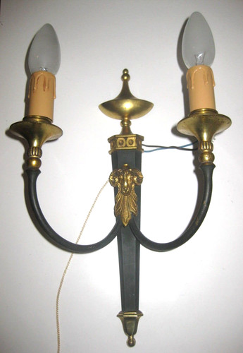 Alte wandlampe messing - alte,