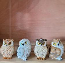 4 x Eule Uhu Käuzchen 5.5 cm