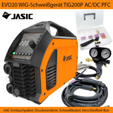 WIG-Schweißgerät AC/DC JASIC TIG200P 5-200A +Druckminderer|SR17 Verschleißteile