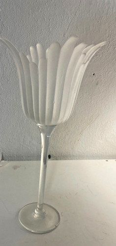 Vintage glas kelch mit fuß - kelch,