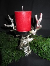 weihnachtsdeko hirsch kerzenhalter aus metall