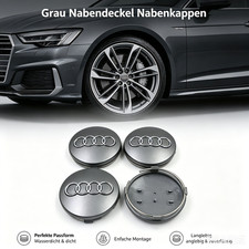 60mm grau nabendeckel - 4x,