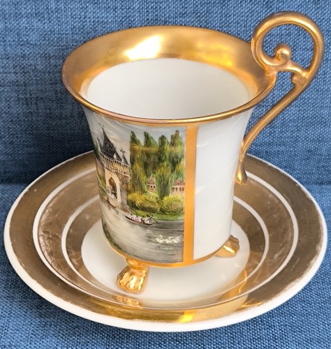Biedermeier ansichtentasse - biedermeier,