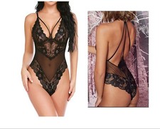 Sexy Body Lingerie Spitze Negligee Spitzbody Top Dessous Oberteil Reizwäsche SM