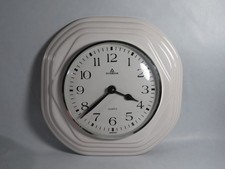 Dugena Quartz Küchenuhr Wanduhr Keramik Weiß