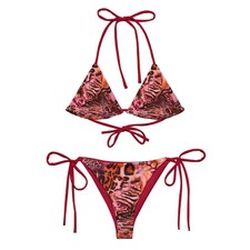 Funky animal print string - funky,