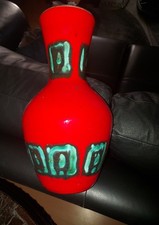 Wase Rot Keramik Vase  Modern
