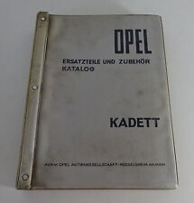 Teilekatalog / Ersatzteilliste Opel Kadett A Baujahr 1962-1965 Stand 08/1963