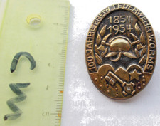 Pin 100 Jahre Freiwillige Feuerwehr Worms 1854-1954 Gedenkplakette Rheinhessen