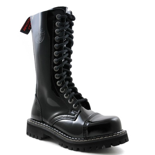 Angry itch lederstiefel - lederstiefel, lack
