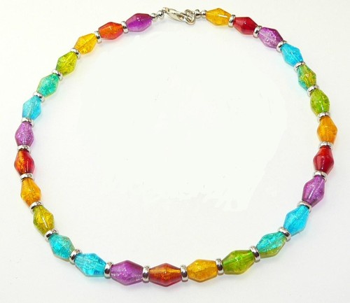 Halskette collier glas - collier,