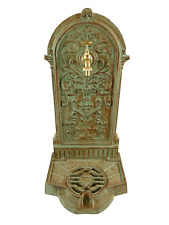 Gartenbrunnen Wasserbrunnen Stehbrunnen Gußeisen Vintage farbig H.65cm ziseliert