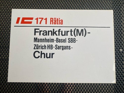 Zuglaufschild 596 otto - zuglaufschild,