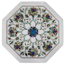 12 " Marmor Seite Ende Table