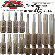 Athlet Torx TR Bits mit Bohrung STX T7T-T40T | 25 & 50mm Länge |Tamper Resistant